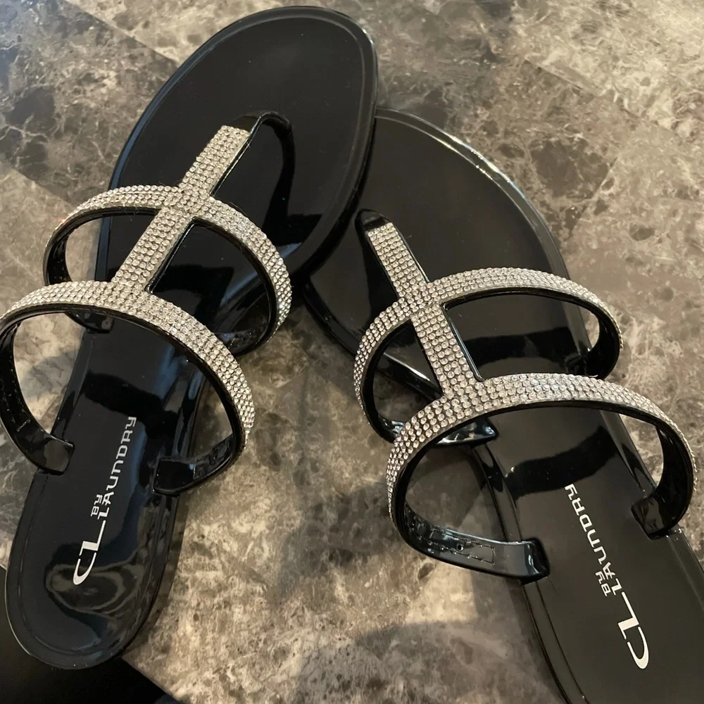 Chinese Laundry Black‎ Sandals size 7
